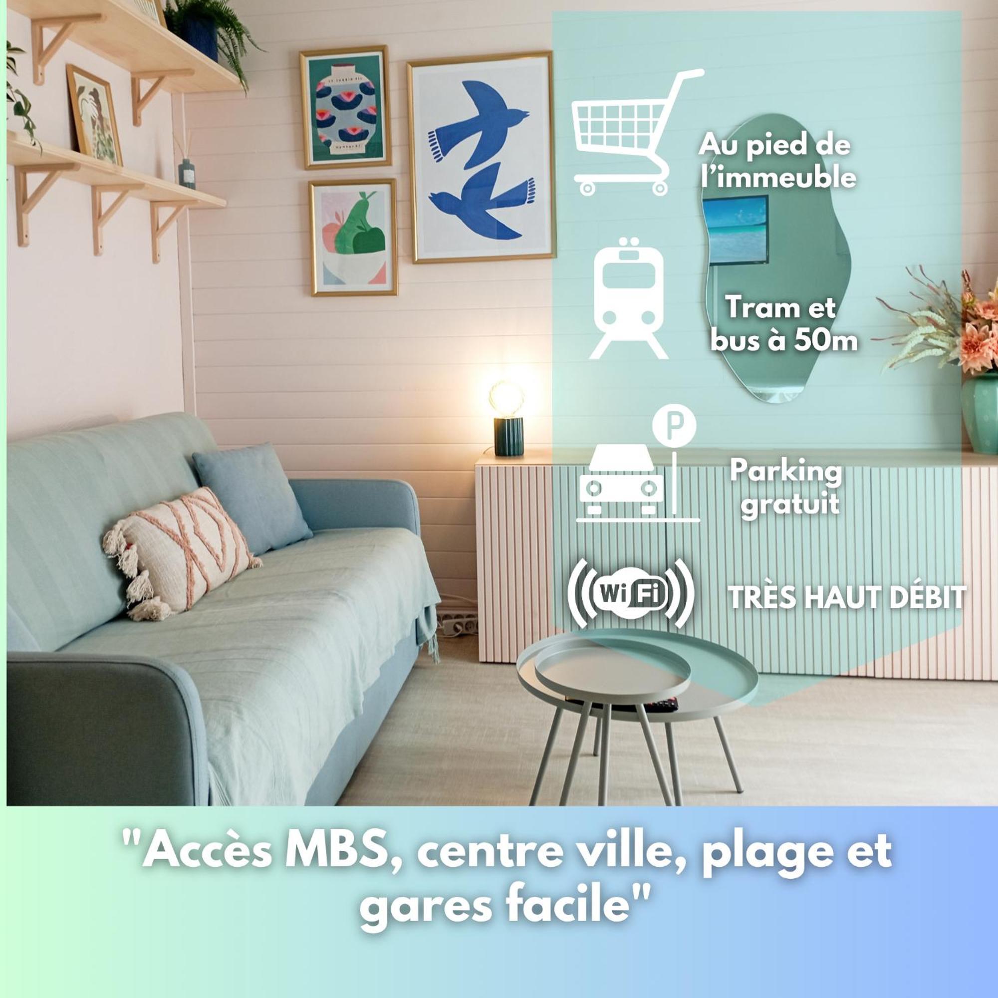 Studio 50M Tram Parking Gratuit 13Min Gare Montpellier Exterior photo